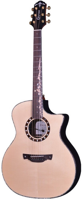 크래프터 그랜드 오디토리움 컷어웨이 달빛 기타, 내추럴, 1개, KML 1000 PRESTIGE