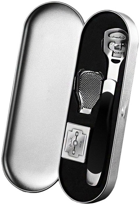 파보라보 굳은살 발각질 제거 콘커터 세트 블랙, 1세트