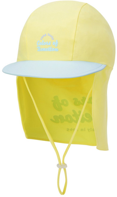 베네통키즈 아동용 컬러 블럭 아쿠아 플랩캡 QCCPP2531NY54