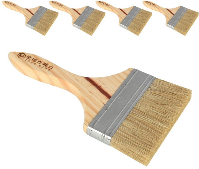 모네스페스 다용도 평붓 페인트붓 5호, 5개