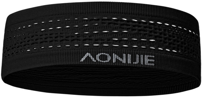 오니지 스포츠 클래식 헤어밴드 HB23, 블랙, 1개