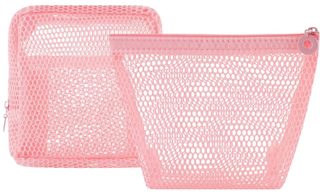 뷰레이터닷컴 컴팩 미니 메쉬 파우치 2종 세트