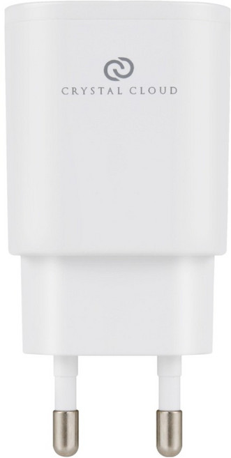크리스탈클라우드 5V 1A 직류전원장치 충전 어댑터, 화이트, 1개