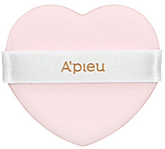 어퓨 과즙팡 하트 퍼프, 1개, 핑크