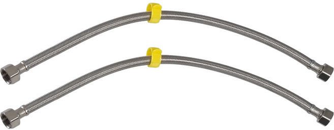 BK 스테인레스 손잡이 세면대 연결 고압호스 모로79, 2개