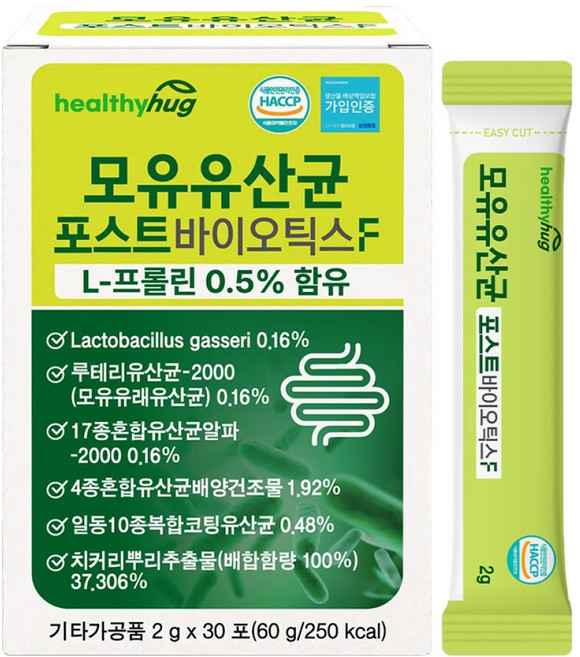 헬씨허그 모유 유산균 포스트바이오틱스F 30p, 60g, 1개
