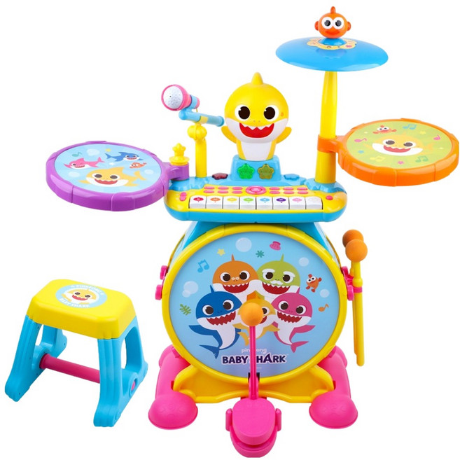 바니랜드 아기상어 뮤직플레이, 혼합색상, 1세트