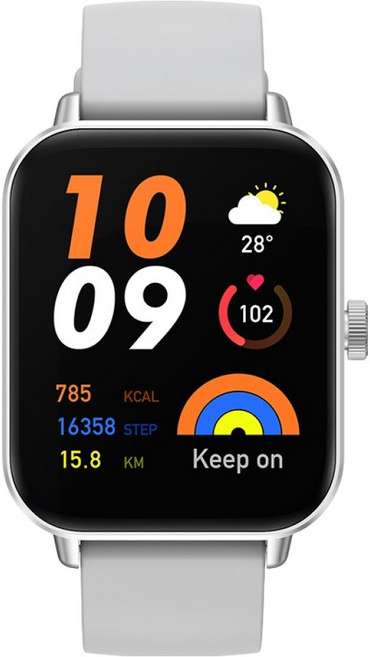 젤리타이거 통화가능 스마트워치 JELLYWATCH10, 실버, 46mm, GPS + 블루투스