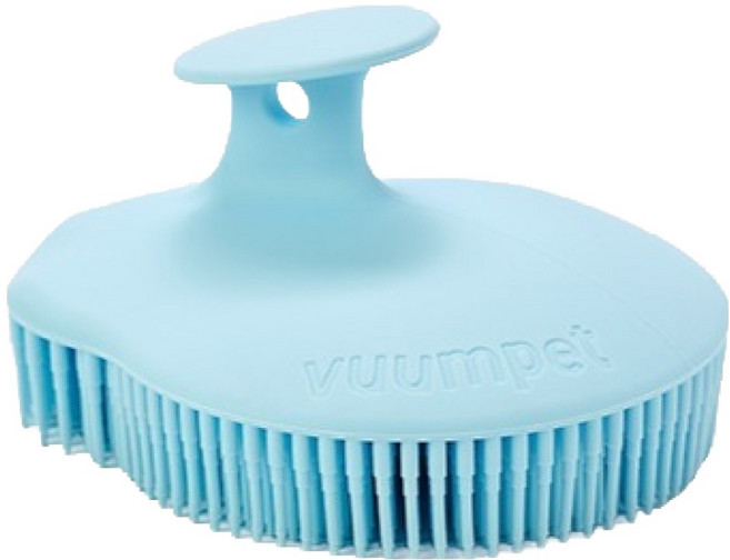붐펫 반려동물 목욕 소프트 타입 실리콘 브러쉬, 스카이블루, 1개