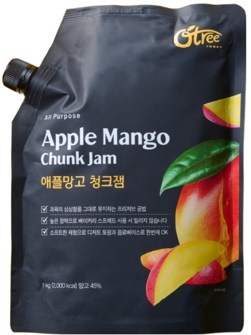 오트리 오트리푸드 애플망고 청크잼, 1개, 1kg