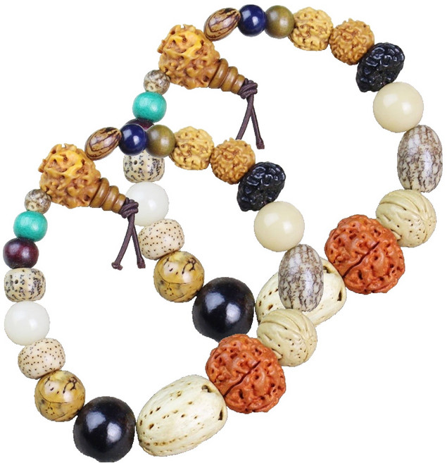 미소로운 씨앗비즈 염주팔찌, 오리지널, 2개