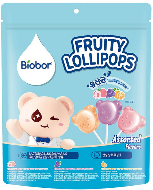 비오보 프루티 롤리팝, 168g, 1개