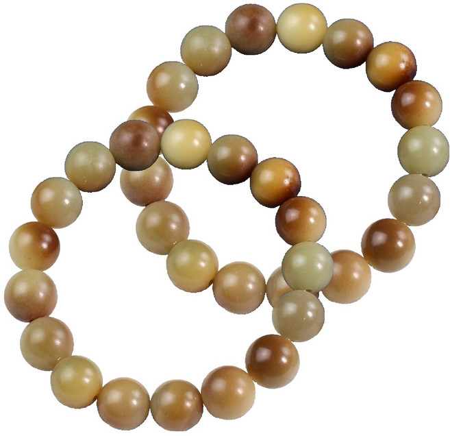 미소로운 부드러운 그라데이션 염주팔찌 12mm, 삼나무, 2개