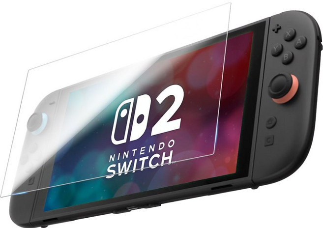호후 닌텐도스위치2 고투명 강화유리 액정보호 필름 세트, 1세트