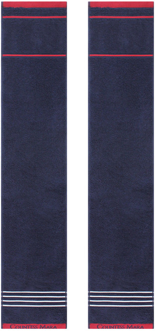 송월타월 카운테스마라 포라인 스포츠20 타월 20 x 100 cm, 네이비, 2개