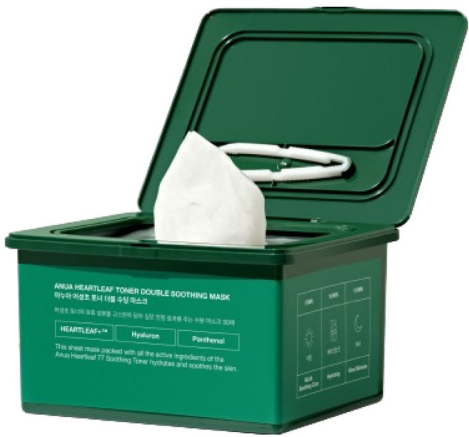 아누아 어성초 더블 수딩 마스크, 1개, 30개입