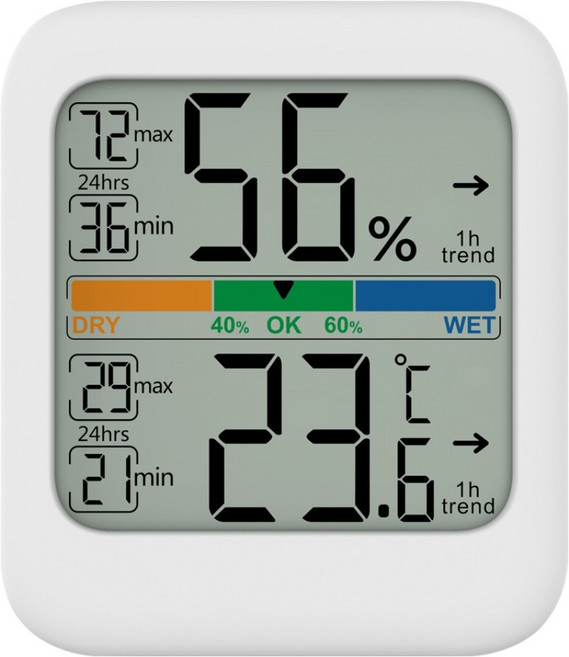 브루마 디지털 온습도계 BT12, 1개, 화이트