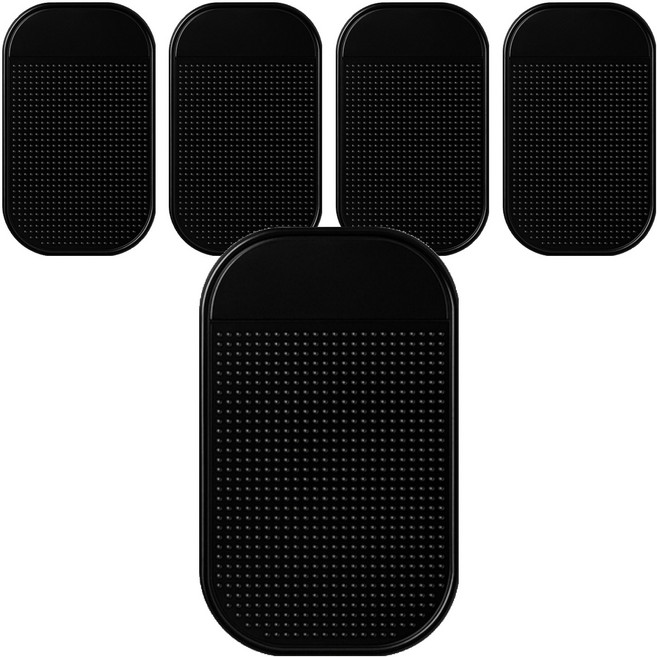 아베스트 사각 논슬립 패드, 블랙, 5개