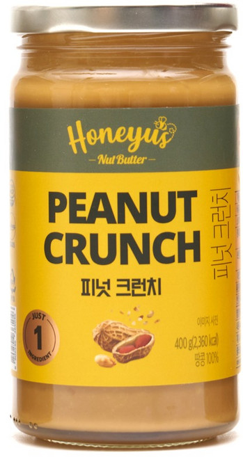 허니어스 넛버터 피넛크런치, 400g, 1개