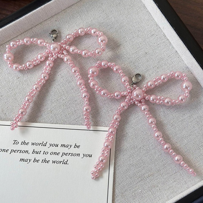 페이퍼먼츠 컬러플라이 비즈 리본 슈즈참 10978 2p