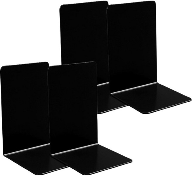 코지앤드 아크릴 북엔드 책 지지대 4p, 블랙