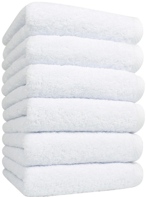 송월타월 항균 세이프 쉴드 호텔 수건 180g 40수 코마사, 화이트, 6개