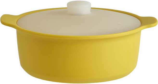 실리팟 프리미엄 실리콘 깊은 찜기, 머스타드, 1개