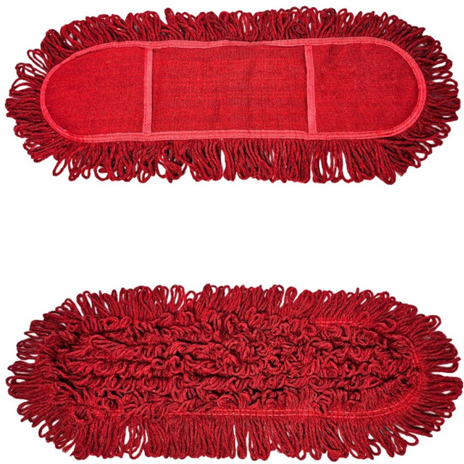 말표 리스킹 기름걸레 2자 60cm, 적색, 2개