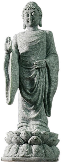 Second Best 藍砂石佛像佛教裝飾品, 1個, 蓮花2