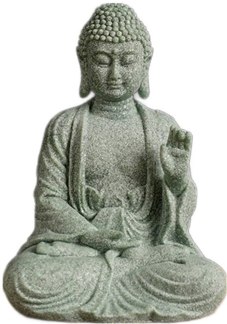 Secondbest 藍砂石佛像佛教裝飾品 S, 1個, type2