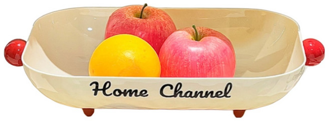 사각형 대용량 간식 보관 접시 트레이, 레드, 1개