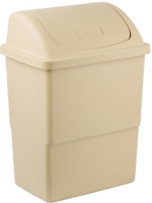 바이굿즈 와이드 종량제 대용량 쓰레기통 75L, 베이지