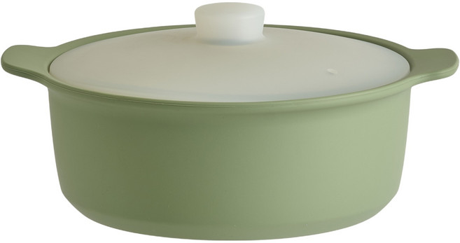 실리팟 프리미엄 실리콘 깊은 찜기, 세이지그린, 1개