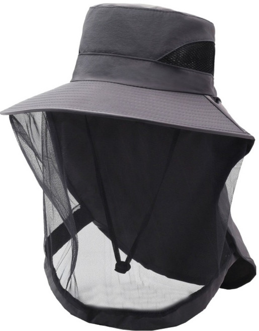 그린허그 양봉 방충 모자 다크그레이, 1개