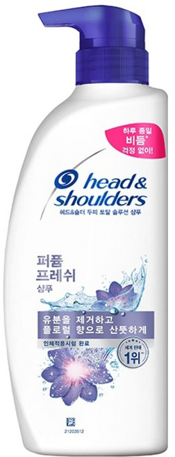 헤드앤숄더 두피 토탈 솔루션 샴푸 퍼퓸 프레쉬, 520ml, 1개