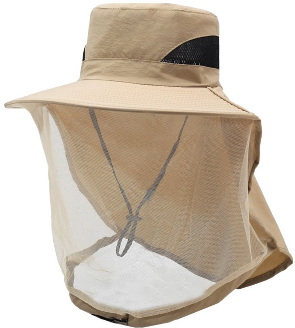 그린허그 양봉 방충 모자 베이지, 1개