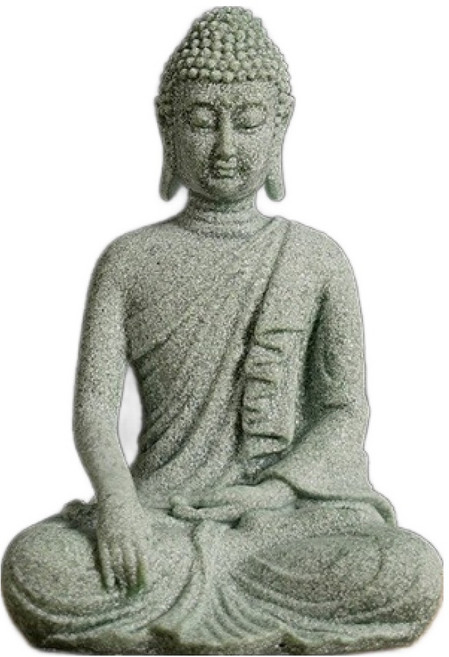 Secondbest 藍砂石佛像佛教裝飾品 S, 1個, type4