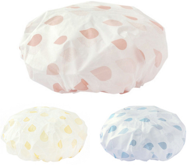 피키픽스 방수 세안 헤어캡 3p 28 x 19 cm, 핑크 + 블루 + 옐로우, 1세트