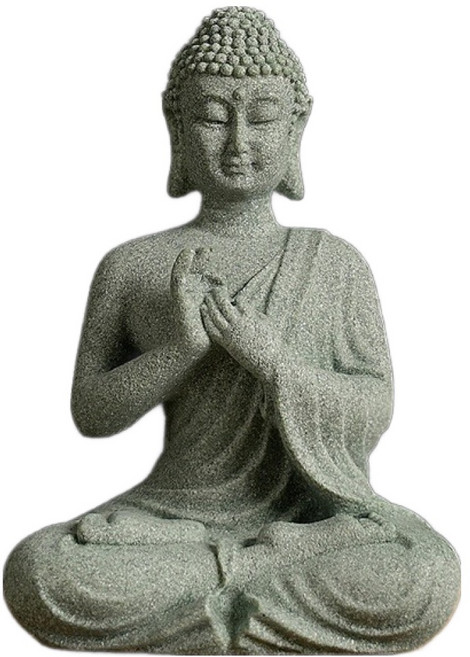 Second Best 藍砂石佛像佛教裝飾品, 1個, type5