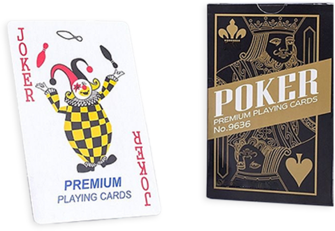 DULU 깔끔한 고급 트럼프카드 5.7 x 8.7 cm, 골드, 1개