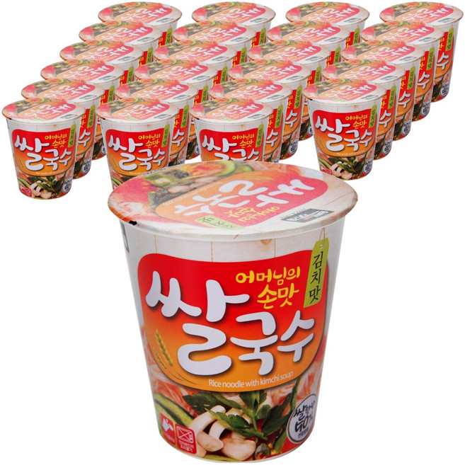 백제 쌀국수 김치맛, 58g, 24개