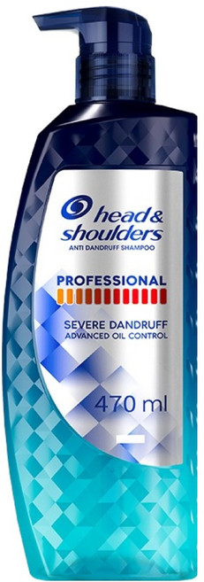 헤드앤숄더 프로페셔널 안티 댄드러프 어드밴스드 오일 컨트롤 샴푸, 470ml, 1개
