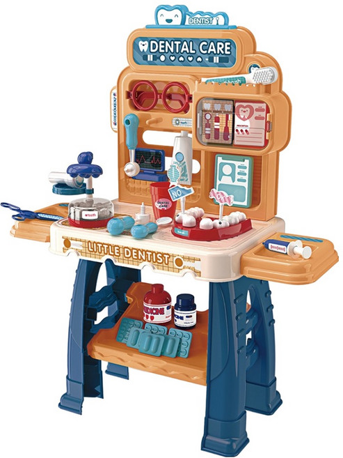 올리블리 치과 병원놀이 테이블, 혼합색상, 1개