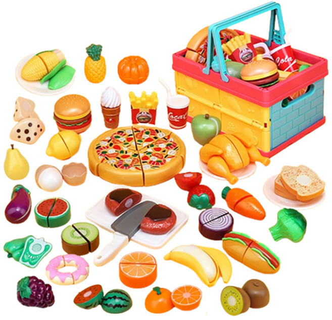 피크닉 베이커리 야채 과일 자르기 소꿉놀이 세트, 혼합색상, 1개