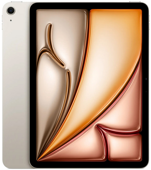 Apple 2025 iPad Air M3 11吋, 星光色, Wi-Fi + 行動網路(5G), 512GB