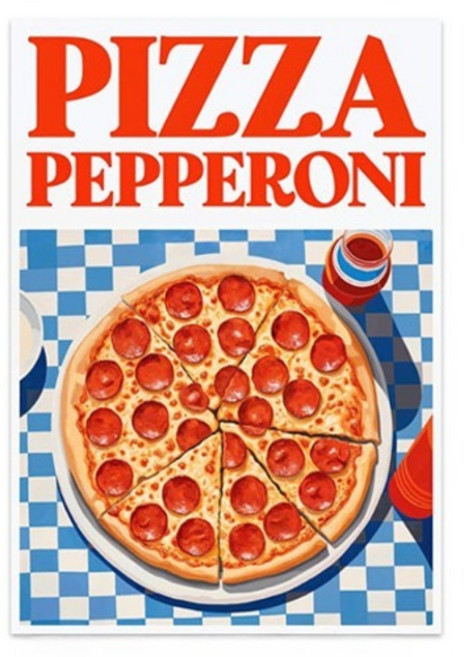 파라다이소 PDS홈데코 빈티지 테이블 감성 컬렉션 인테리어 캔버스 포스터 D형