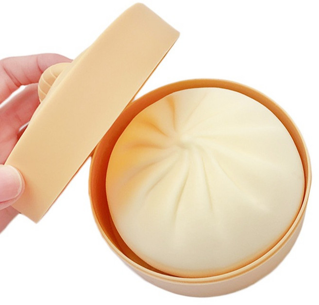토브라인 만두 빵떡말랑이 스퀴시 장난감, 찐빵, 1개