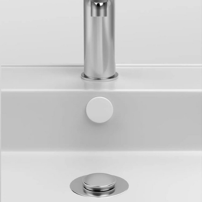 편리홈 악취방지 오버플로우캡 세면대 원형 해충마개, 2개, 화이트