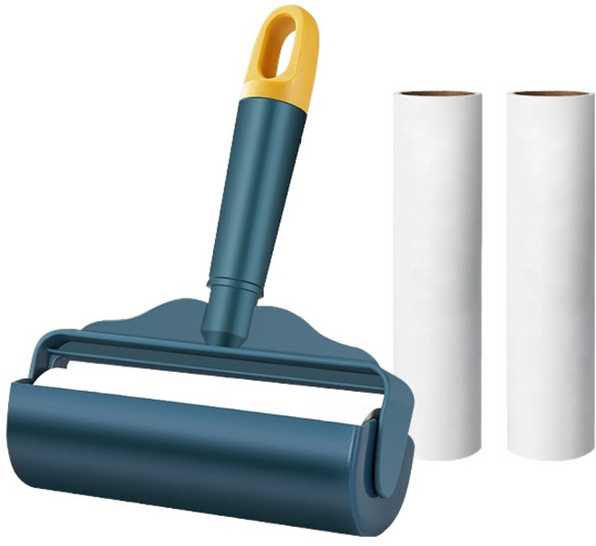 일상나눔 사선 컷팅 테이프 클리너 핸들 본품 + 테이프 리필 2p 세트 블루, 1세트