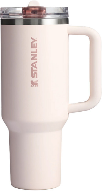 STANLEY 台灣公司貨 防漏吸管隨手杯, 1180ml, 山櫻粉, 1個